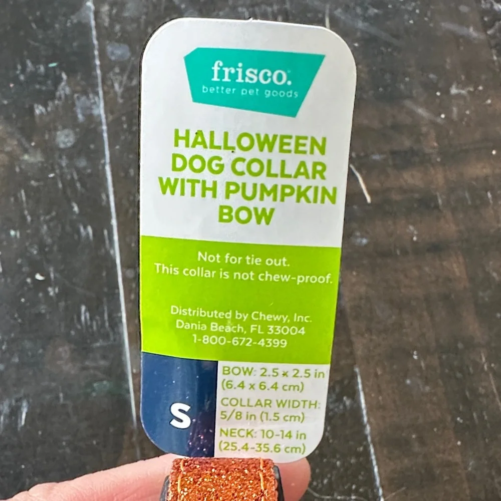 Orange and Black Halloween Dog Collar